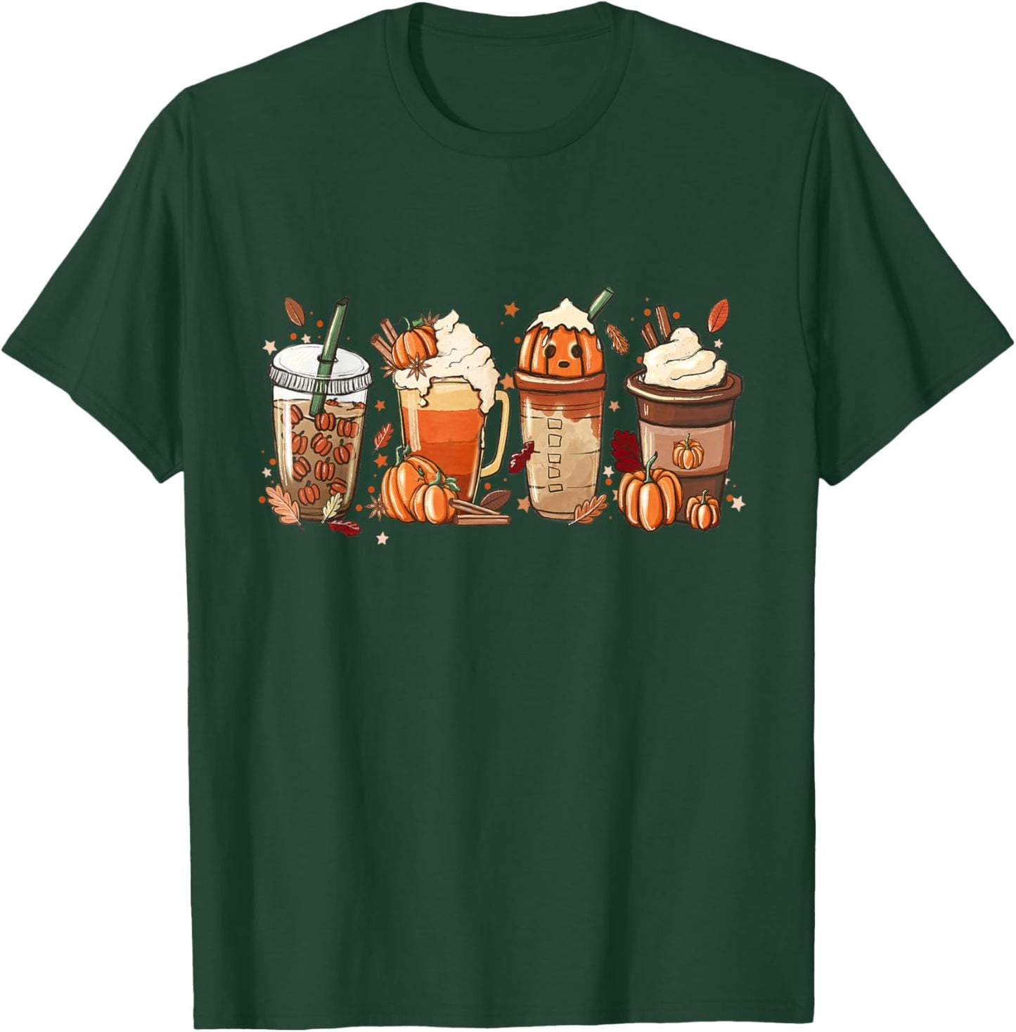 Pumpkin Spice Latte, Fall Coffee, Pumpkin Spice,Thanksgiving T-Shirt - T-Shirt | Forest