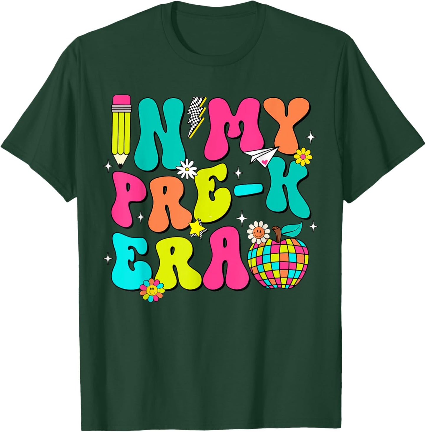In My Pre-K Era Back To School First Day of School Boy Girl T-Shirt - T-Shirt | Forest