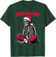 Skeleton Santa Hat Merry Christmas X-mas Lights Holiday T-Shirt - T-Shirt | Forest