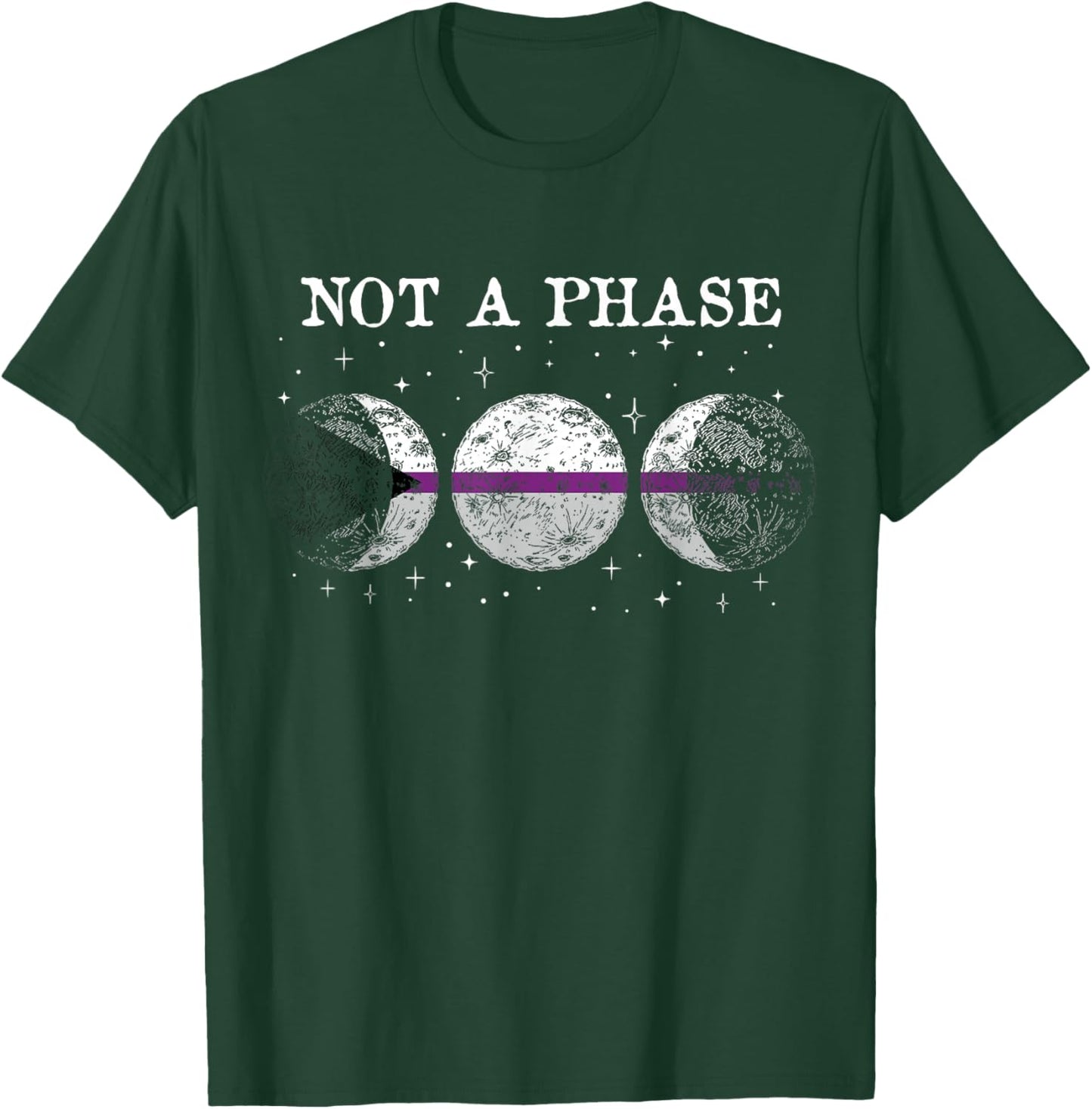 Demisexual Pride Flagge Not A Phase T-Shirt - T-Shirt | Forest