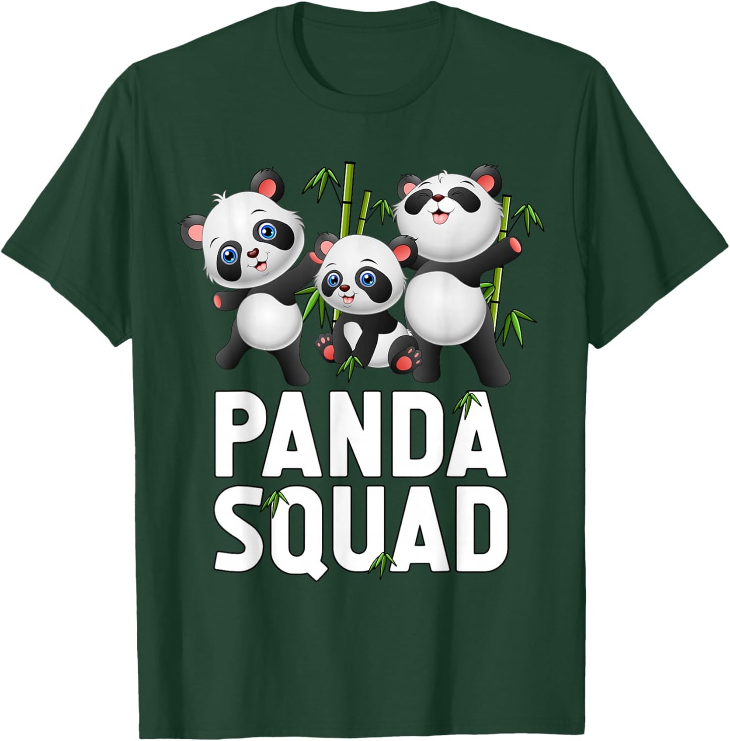 Cute Panda Squad - Panda Family T-Shirt - T-Shirt | Forest