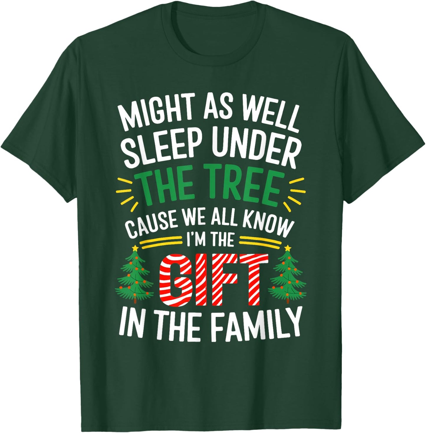 Funny Christmas Kids Girls Boys Christmas Pajamas Christmas T-Shirt - T-Shirt | Forest