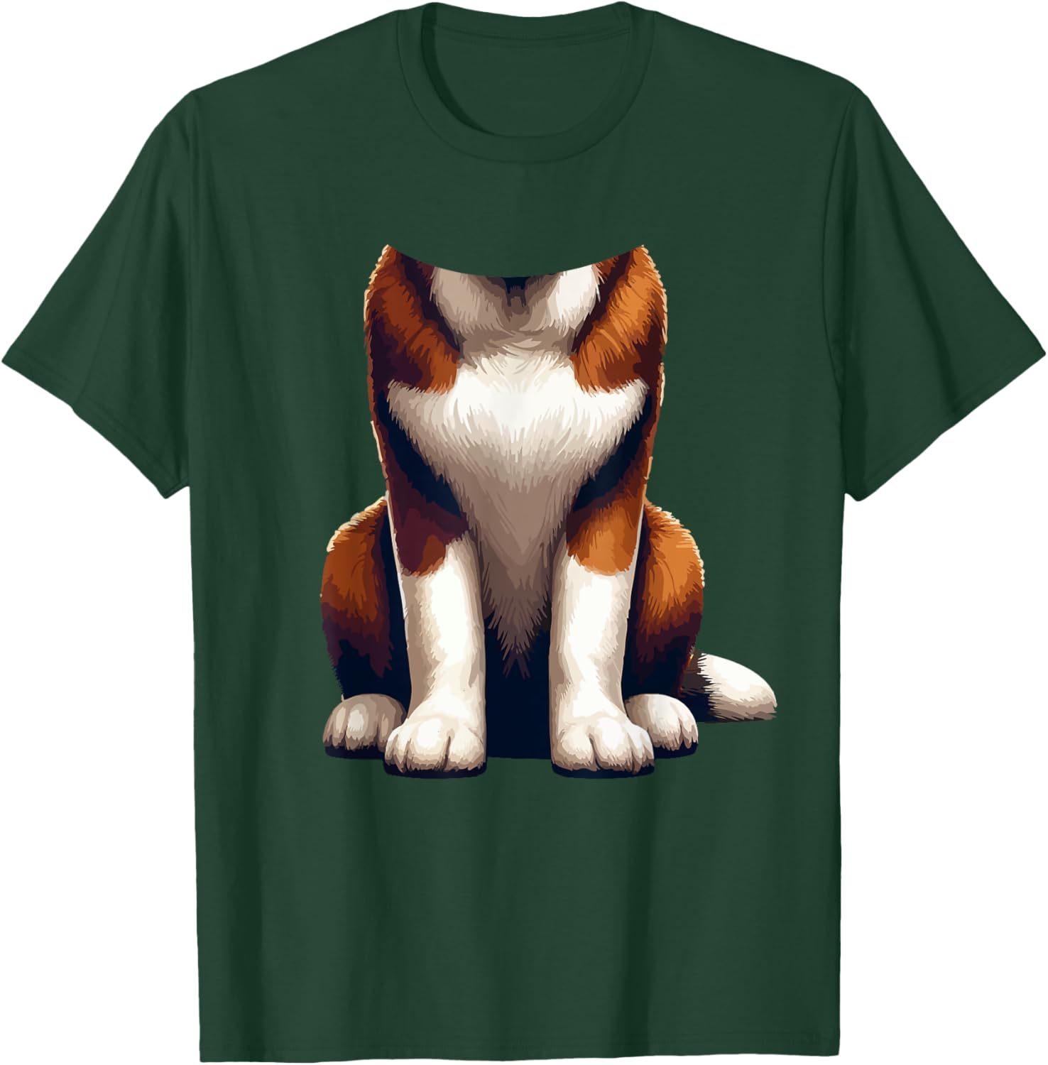Halloween Animal Costume Cosplay St. Bernard Lover T-Shirt - T-Shirt | Forest