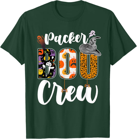 Packer Boo Crew Halloween Matching Packager T-Shirt - T-Shirt | Forest