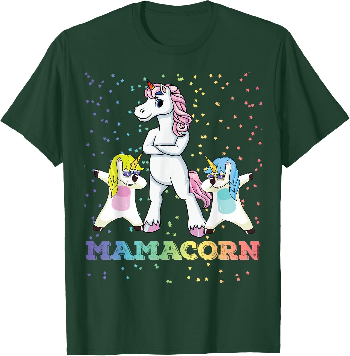Mamacorn Unicorn Mama Unicorn Girl Unicorn Mom Mamacorn T-Shirt - T-Shirt | Forest