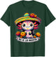 Colorful Axolotl Dia De Los Muertos Mexico T-Shirt - T-Shirt | Forest