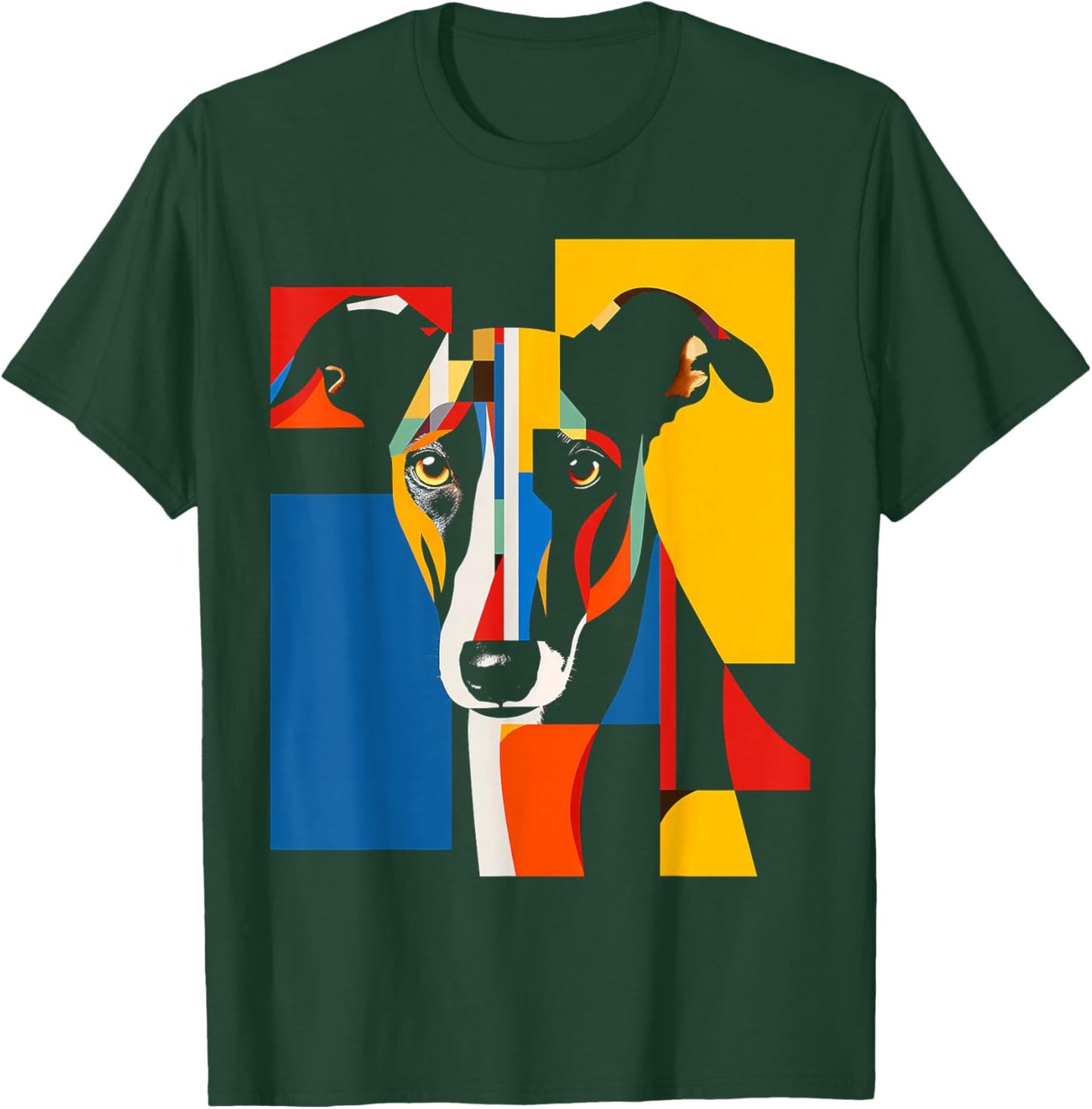 Greyhound Graphic Pet Artwork Dog Greyhound Women Kids T-Shirt - T-Shirt | Forest
