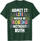 RUTH Personalized Name Funny Cute Custom RUTH Name T-Shirt - T-Shirt | Forest