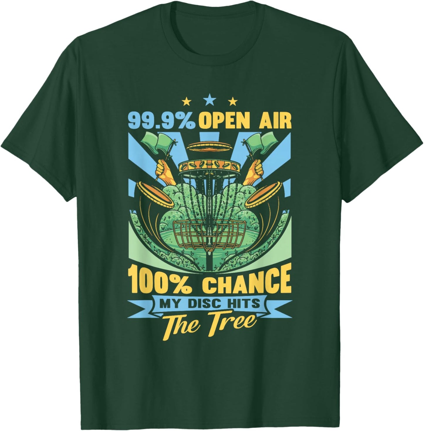 Disc Golf Gift Disc Golfer Stuff & Accessories Funny Frisbee Golf Disc Golf , -Adults, Black, Small, Short Sleeve, Classic Fit, , Modern, Humor, Golf T-Shirt - T-Shirt | Forest