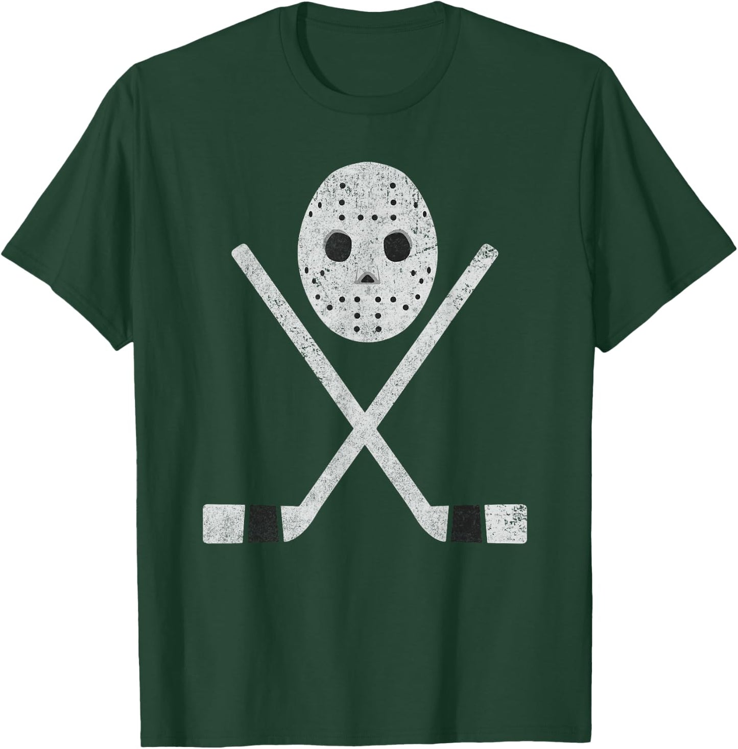 Cool Fear The Goalie Retro Mask Hockey T-Shirt - T-Shirt | Forest