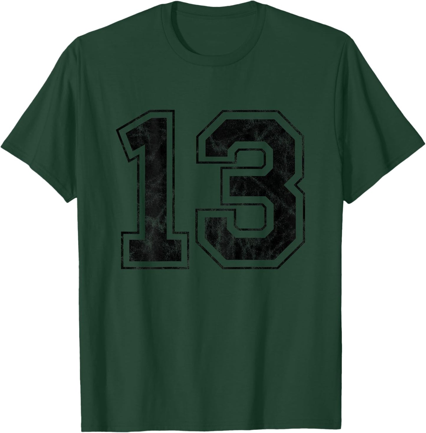 Number 13 on the back T-Shirt - T-Shirt | Forest