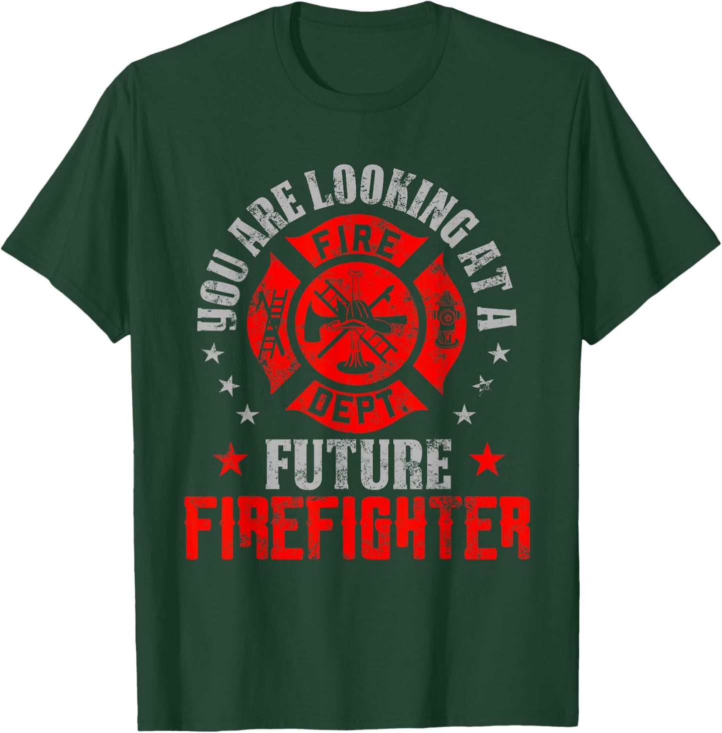 You are looking at a Future Firefighter gift T-Shirt - T-Shirt | Forest