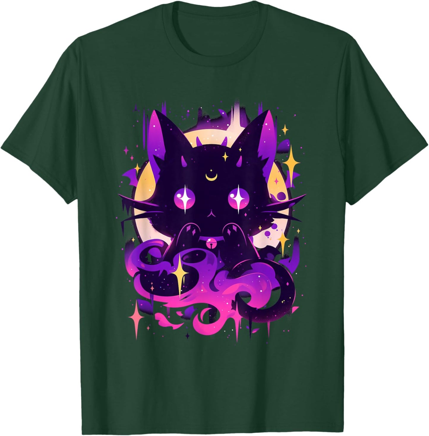 Yami Kawaii Devil Cat Creepy Cute Pastel Goth Japanese T-Shirt - T-Shirt | Forest
