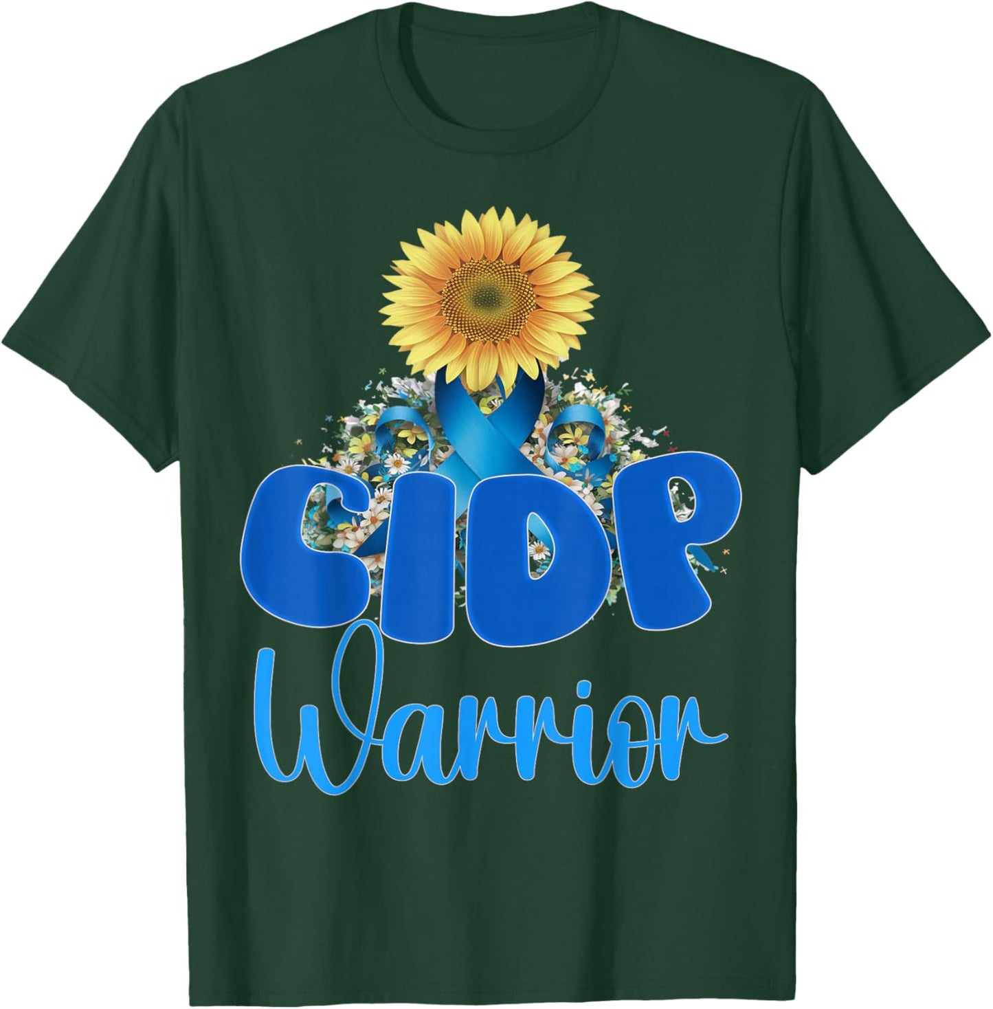 CIDP awareness sunflower T-Shirt - T-Shirt | Forest