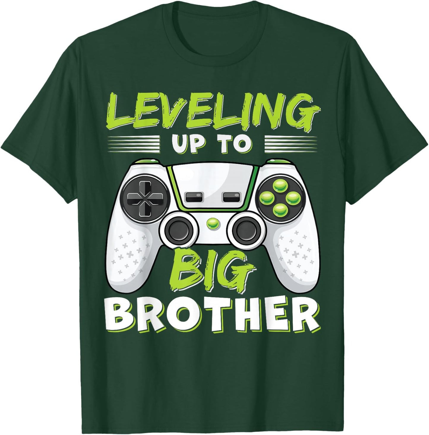 Leveling Up to Big Brother T-Shirt - T-Shirt | Forest