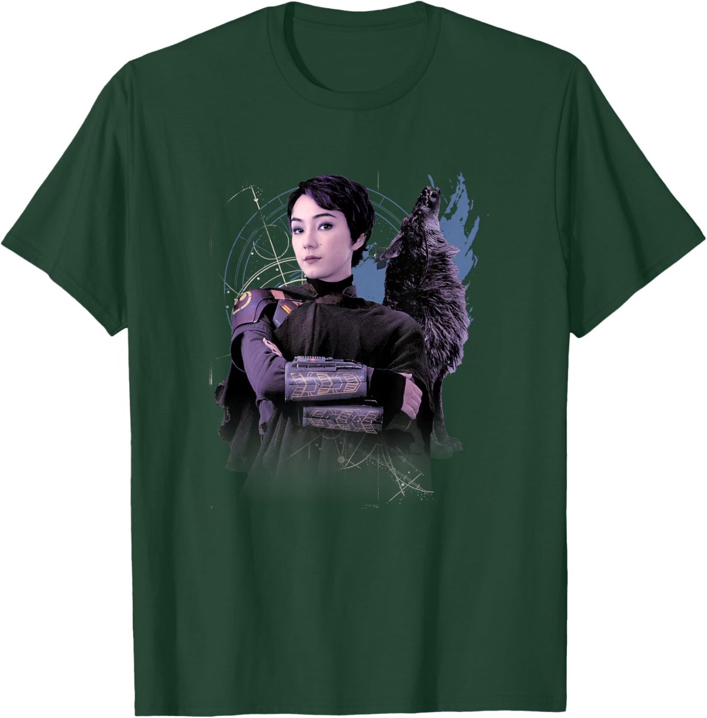 Star Wars: Ahsoka Sabine Wren Warrior Epic Big Chest Poster T-Shirt - T-Shirt | Forest