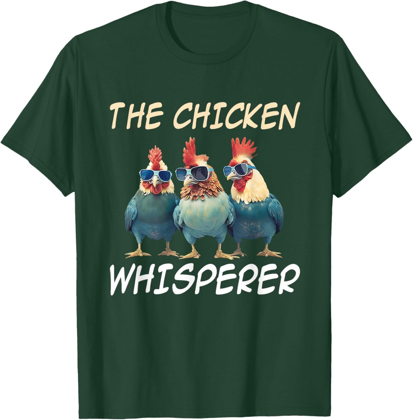 The Chicken Whisperer Retro Vintage Funny Chicken Farmer T-Shirt - T-Shirt | Forest
