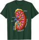 Kidney Anatomy Nephrology Dialysis Nurse T-Shirt - T-Shirt | Forest