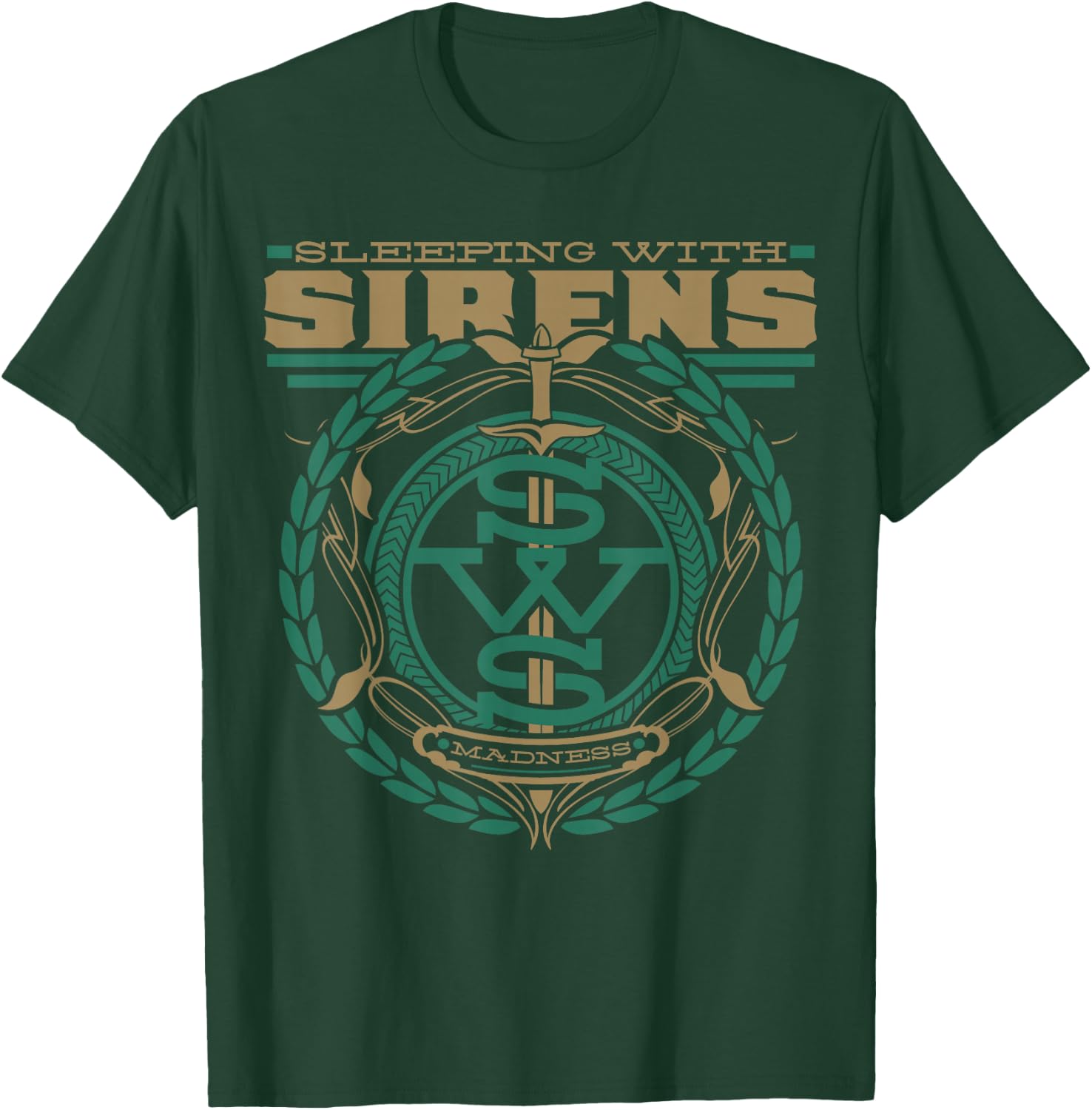 Sleeping With Sirens - Green Madness - Official Merchandise T-Shirt - T-Shirt | Forest