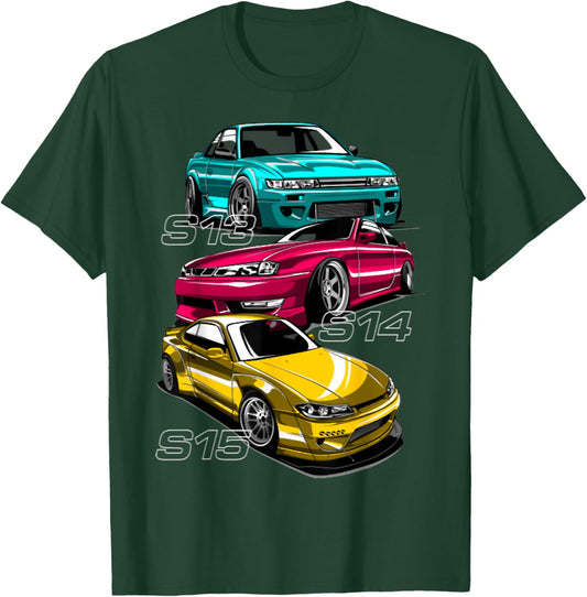 Silvia s13 s14 s15 lover sport car T-Shirt - T-Shirt | Forest