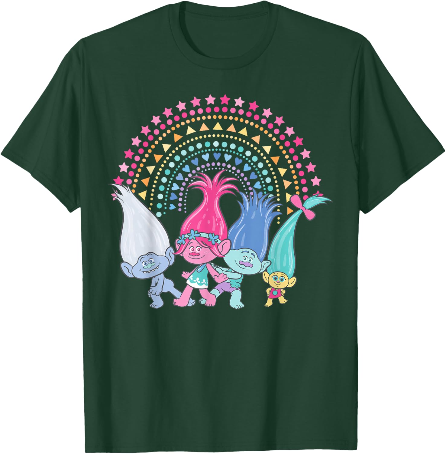 DreamWorks Trolls Rainbow Trolls T-Shirt - T-Shirt | Forest