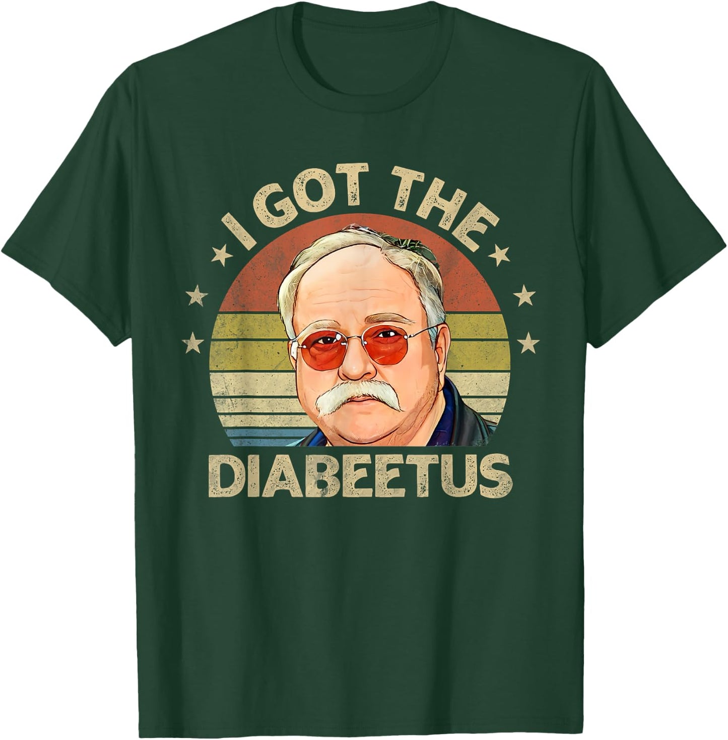 Retro I Got The Diabeetus Funny Diabetes Type 1 2 Awareness T-Shirt - T-Shirt | Forest