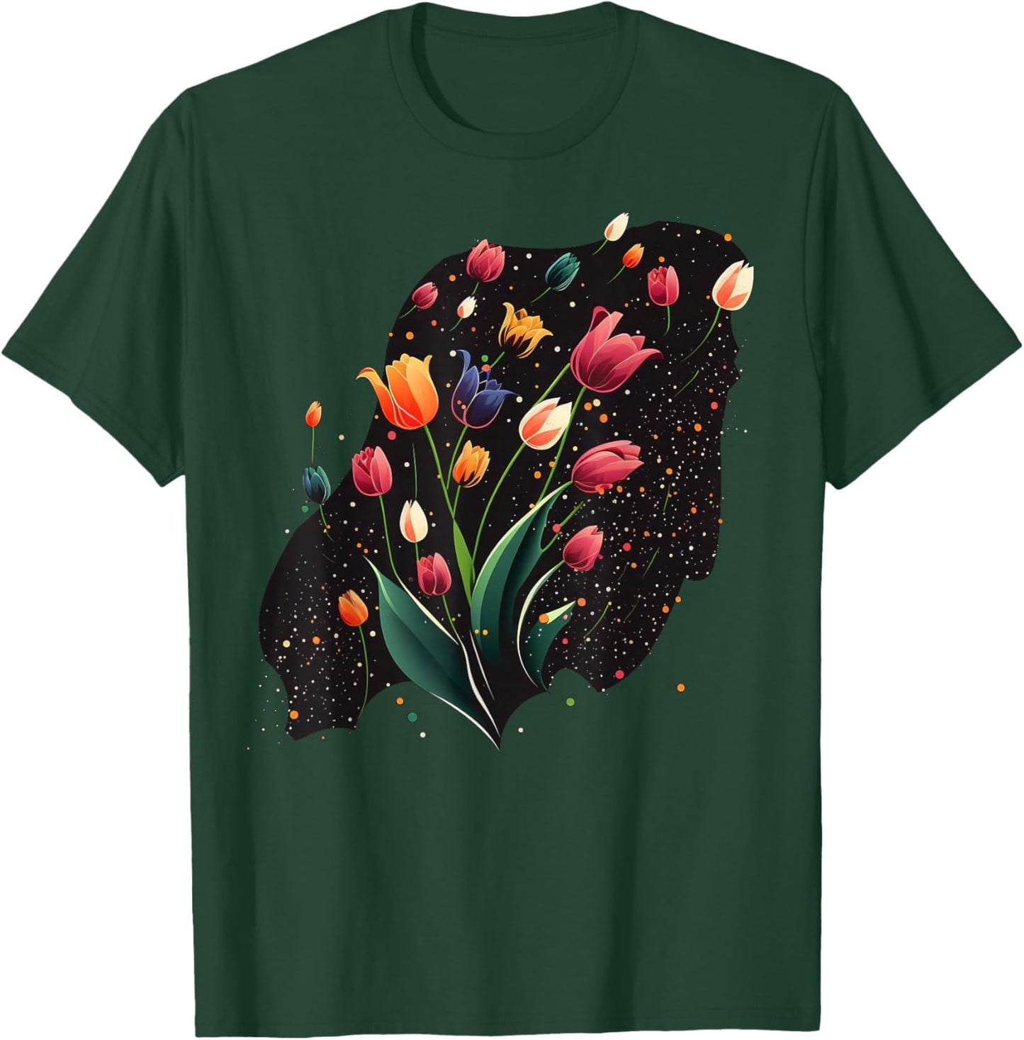 Tulip bouquet on Tulip T-Shirt - T-Shirt | Forest