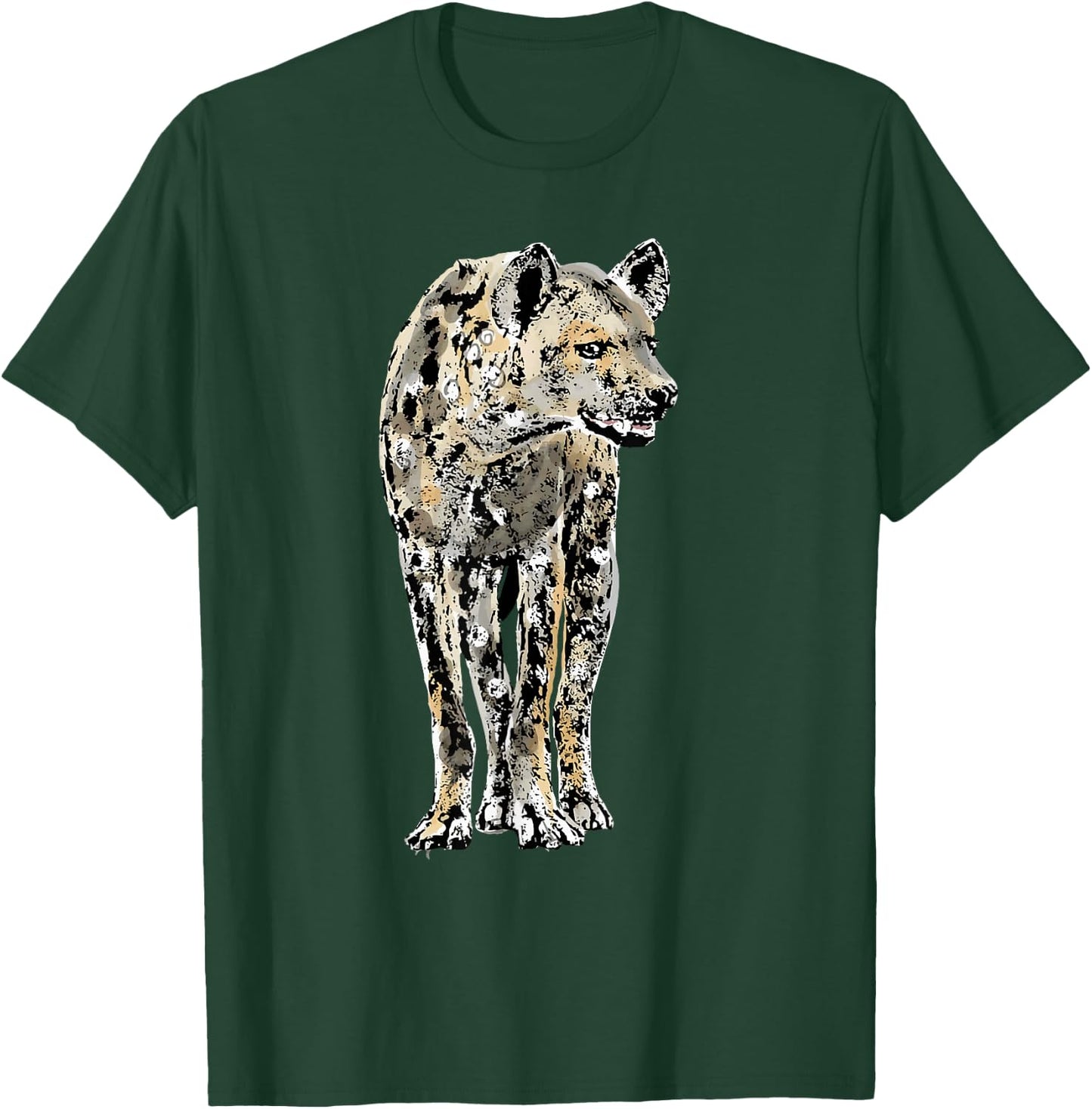 Spotted Hyena Wildlife Design for Hyena Fans T-Shirt - T-Shirt | Forest