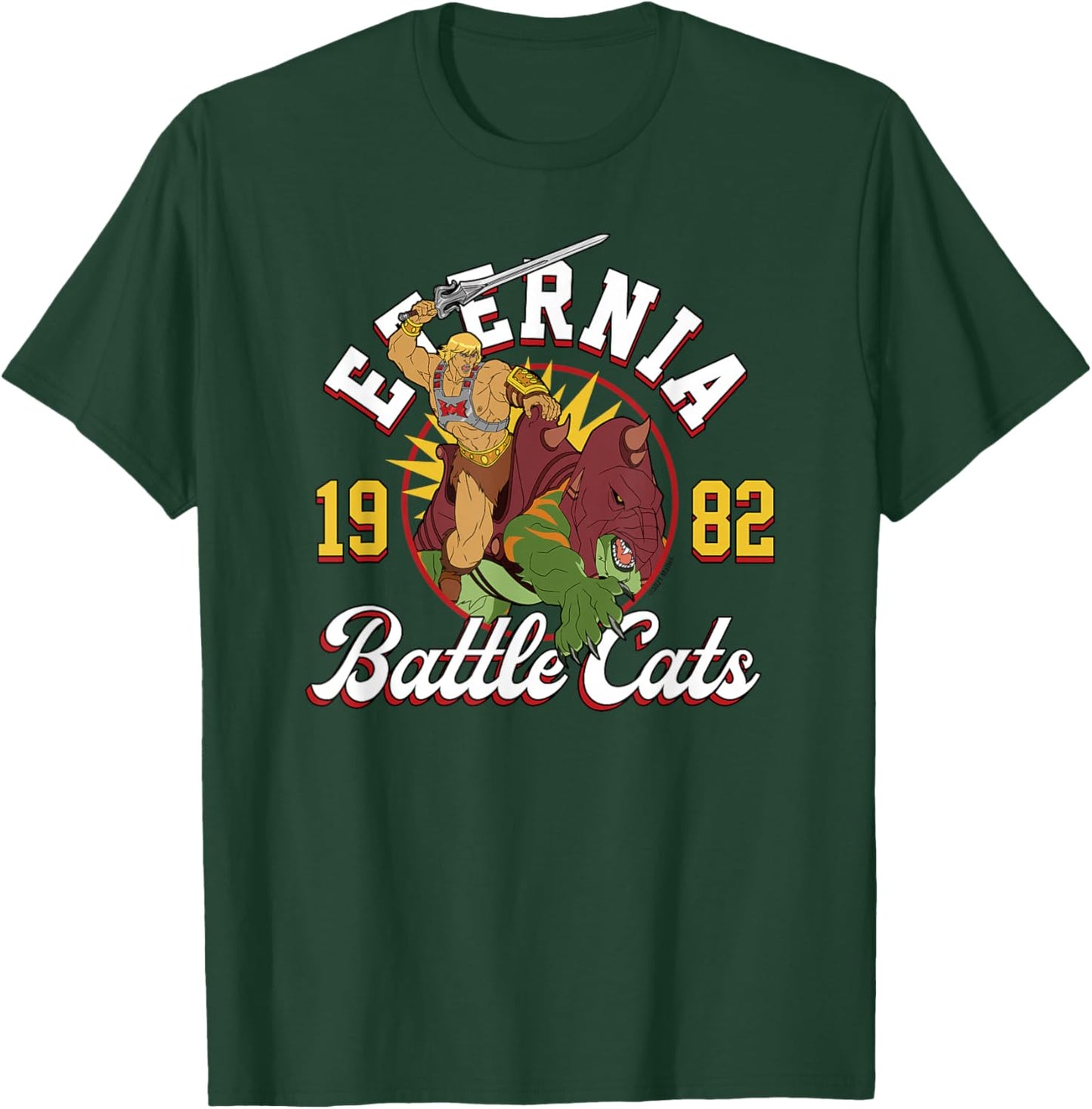 Masters of the Universe- Eternia Battle Cats T-Shirt - T-Shirt | Forest