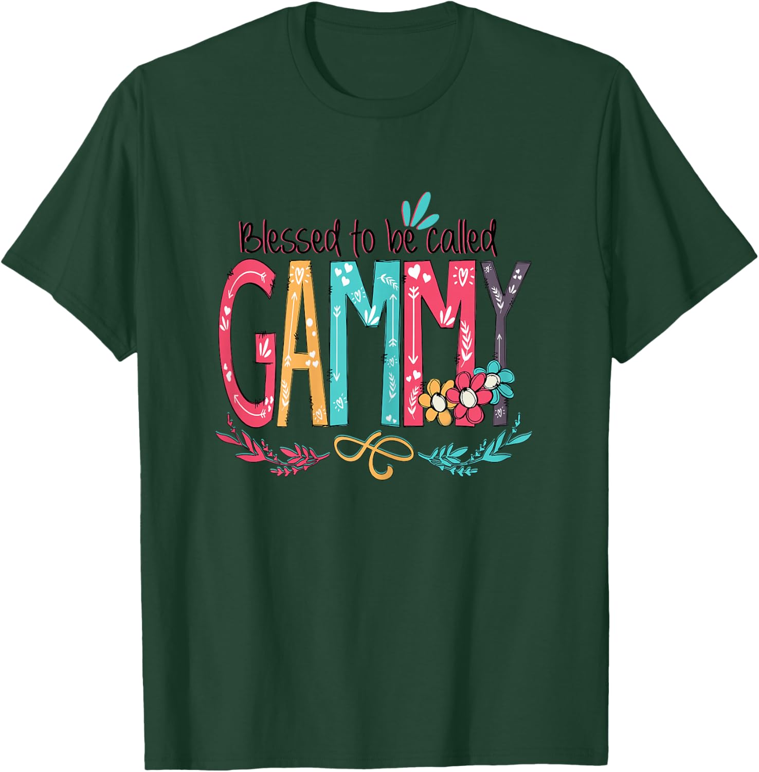 Blessed to be called Gammy Colorful gifts-Grandma T-Shirt - T-Shirt | Forest