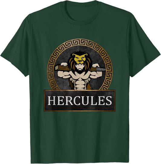 Ancient Roman Hero Hercules Strength of the Gods T-Shirt - T-Shirt | Forest