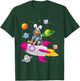 Bunny Golden Retriever In Space Planets Easter Dog Owner Women Kids T-Shirt - T-Shirt | Forest