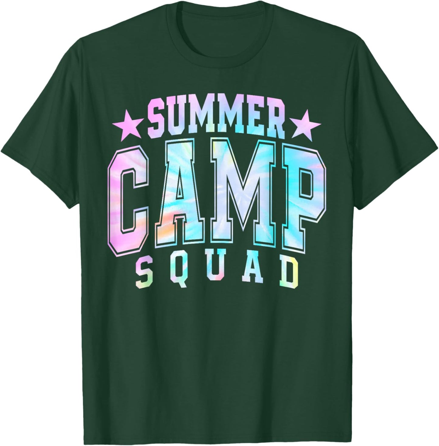 Tie Dye Summer Camp Best Friend Matching Bestie Squad BFF T-Shirt - T-Shirt | Forest