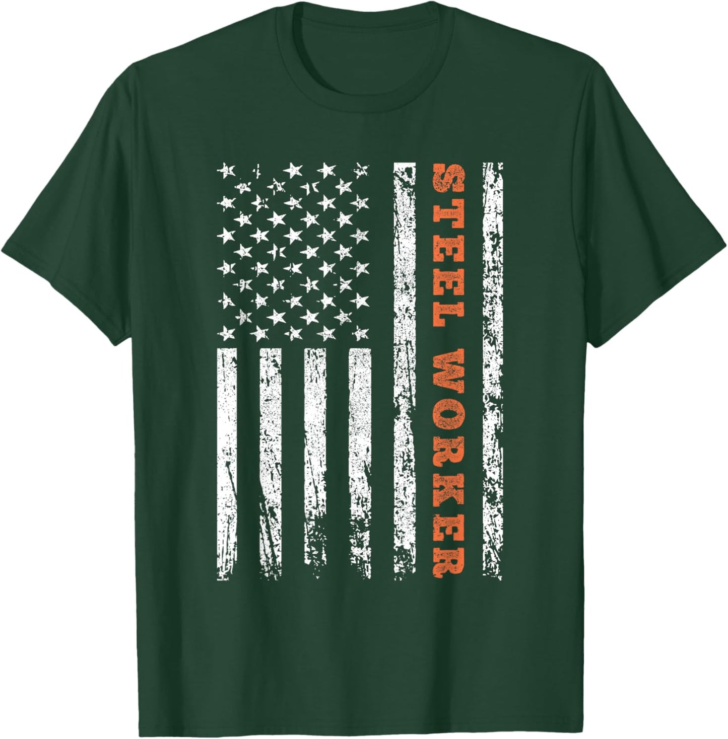 American Steel Worker T-Shirt - T-Shirt | Forest