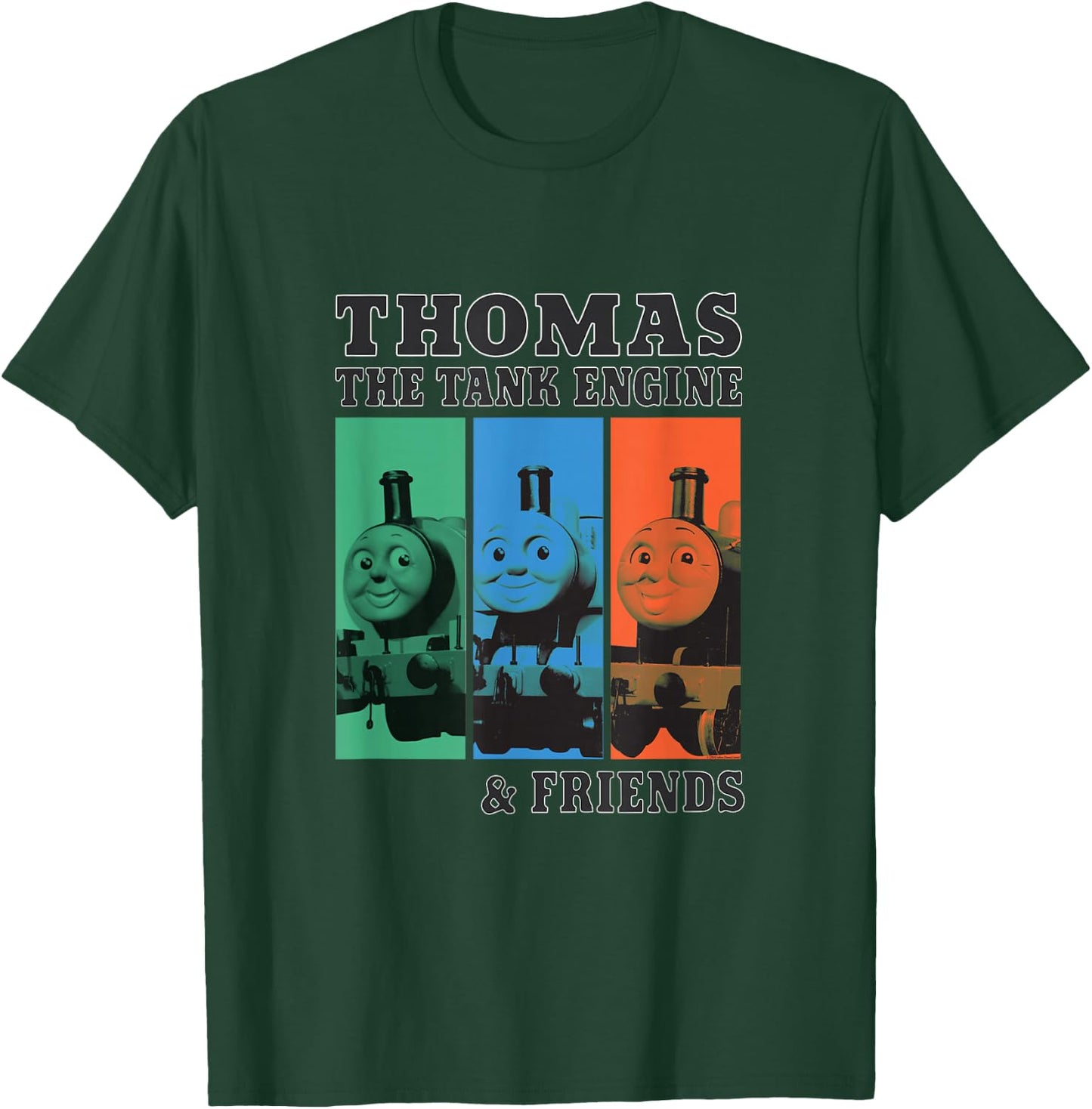 Thomas & Friends - Thomas The Tank Engine & Friends Grid T-Shirt - T-Shirt | Forest