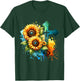 Christian Cross and Sunflowers T-Shirt - T-Shirt | Forest
