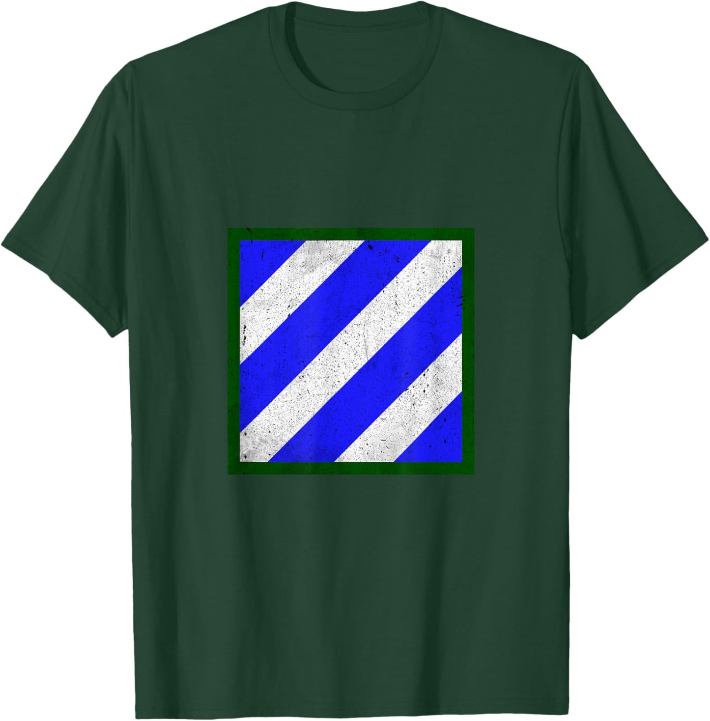 3rd Infantry Division 3ID Distressed Military Veteran Papa T-Shirt - T-Shirt | Forest