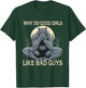 Why Do Good Girls Like Bad Guys Cringe Werewolf Wolf Meme T-Shirt - T-Shirt | Forest