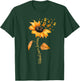 Support Childhood Cancer Awareness Sunflower Gold Ribbon T-Shirt - T-Shirt | Forest