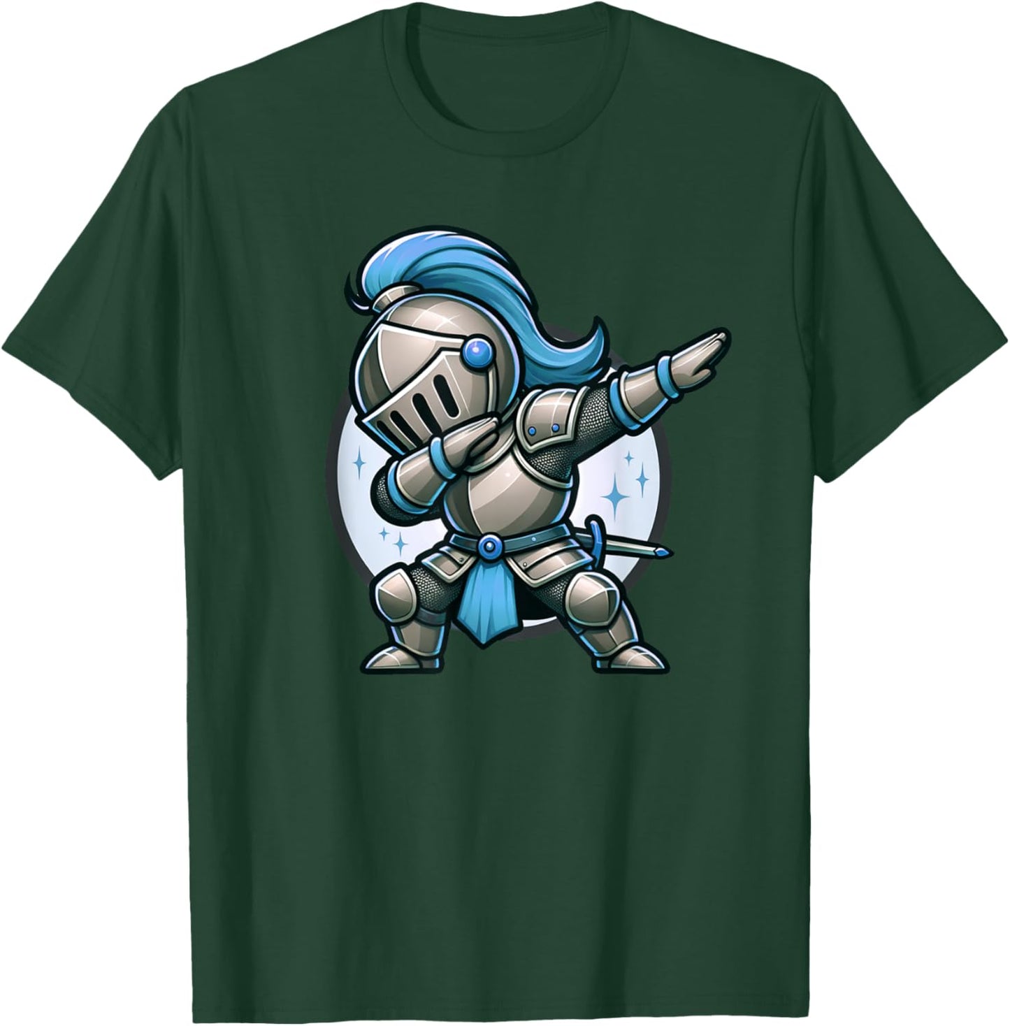 Ren Faire Dabbing Medieval Knight Funny Renaissance Faire T-Shirt - T-Shirt | Forest