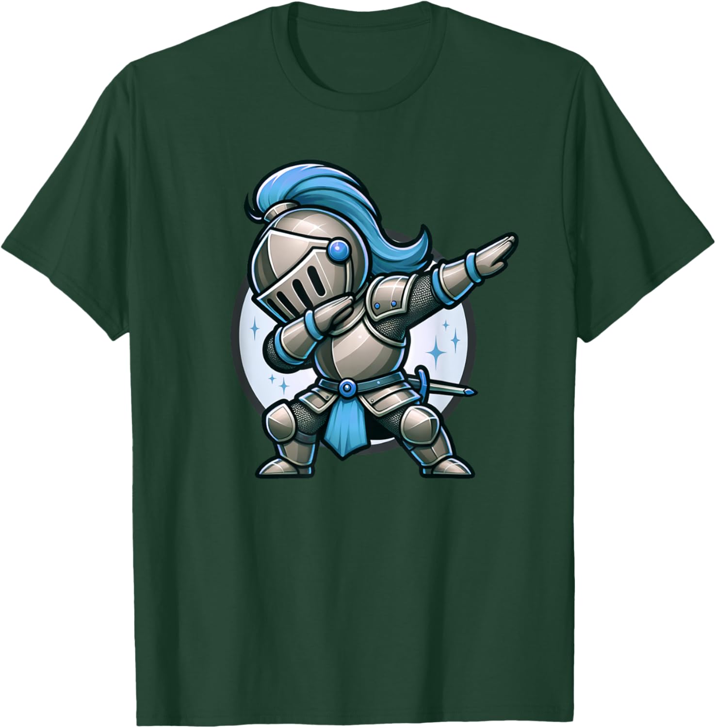 Ren Faire Dabbing Medieval Knight Funny Renaissance Faire T-Shirt - T-Shirt | Forest