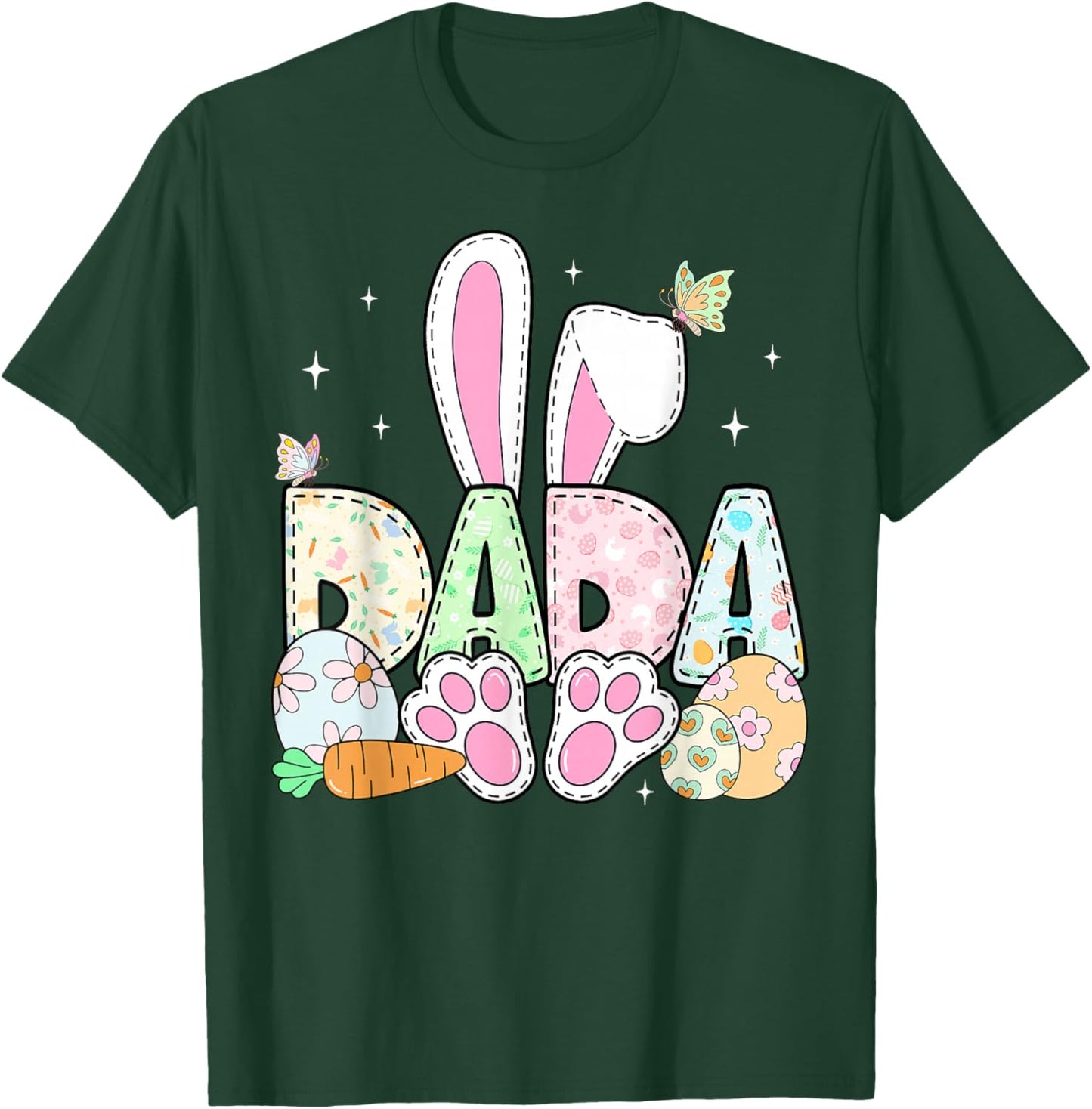 Easter Bunny Dada Spring Eggs Hunting Family Matching Easter T-Shirt - T-Shirt | Forest