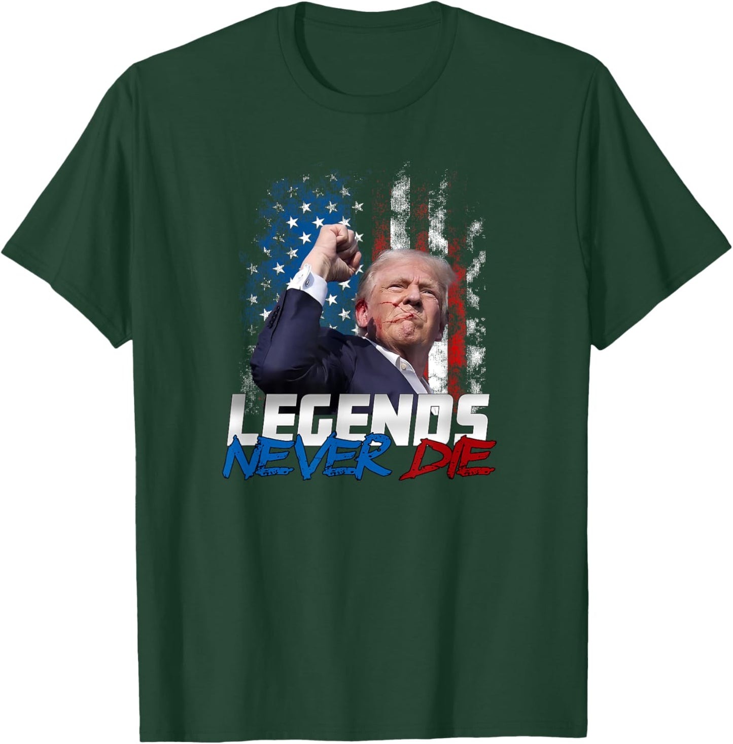 Legends Never Die - President Donald J. Trump T-Shirt - T-Shirt | Forest