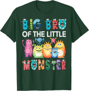 Big Bro Of The Little Monster Kids 1St Birthday Party T-Shirt - T-Shirt | Forest