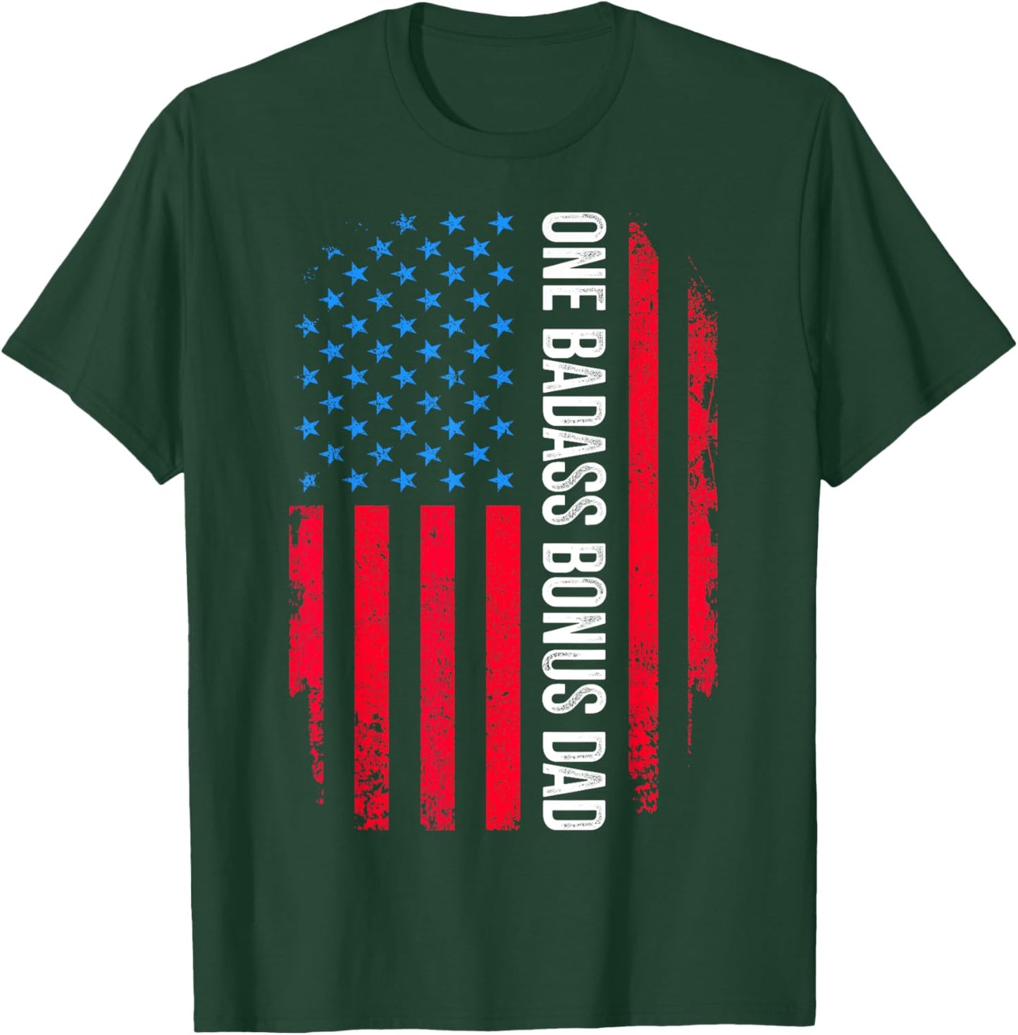 Badass bonus dad stepdad fathers day stepson stepdaughter T-Shirt - T-Shirt | Forest
