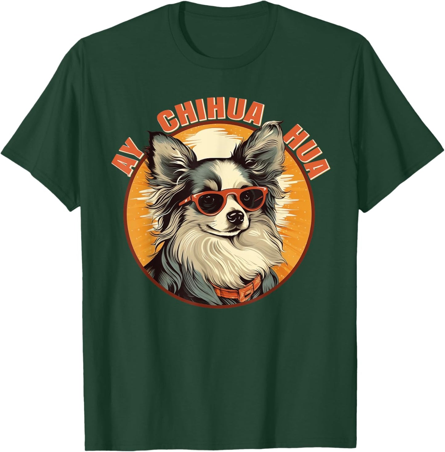 Ay Chihuahua Cute Blue Merle T-Shirt - T-Shirt | Forest