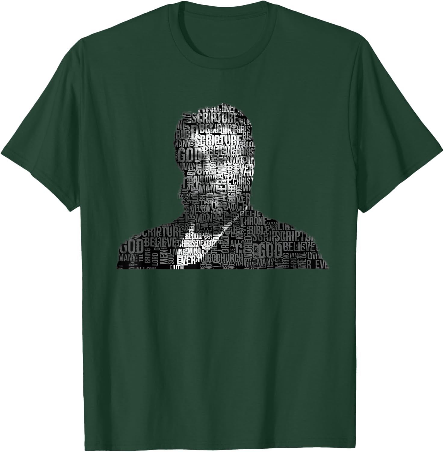 Charles Spurgeon Christian Preacher Word Cloud T-Shirt - T-Shirt | Forest