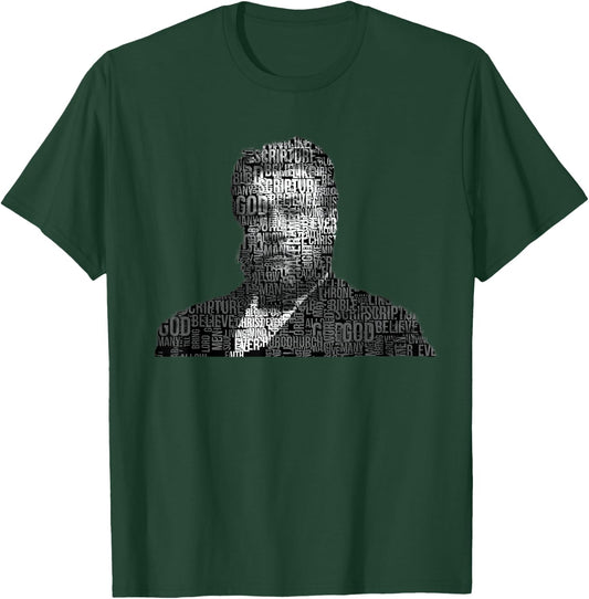 Charles Spurgeon Christian Preacher Word Cloud T-Shirt - T-Shirt | Forest