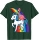 Flamingo Riding Unicorn Rainbow Flamingo Lovers Unicorn T-Shirt - T-Shirt | Forest