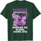 Overdose Awareness Purple Ribbon Drug Addiction T-Shirt - T-Shirt | Forest